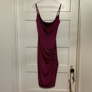 Magenta Midi Dress